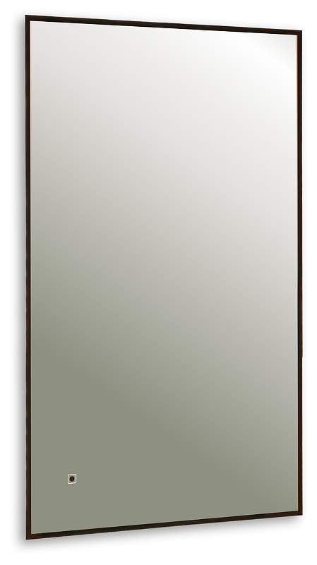 Зеркало AQUAme AQM9102B 60 с подсветкой цвет Черный с бесконтактным выключателем с подогревом и диммером